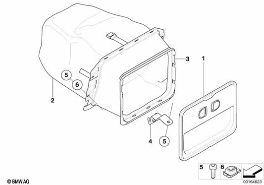 Haltebandhalterung für BMW 1er E88 (OEM 52209138016). Original BMW.