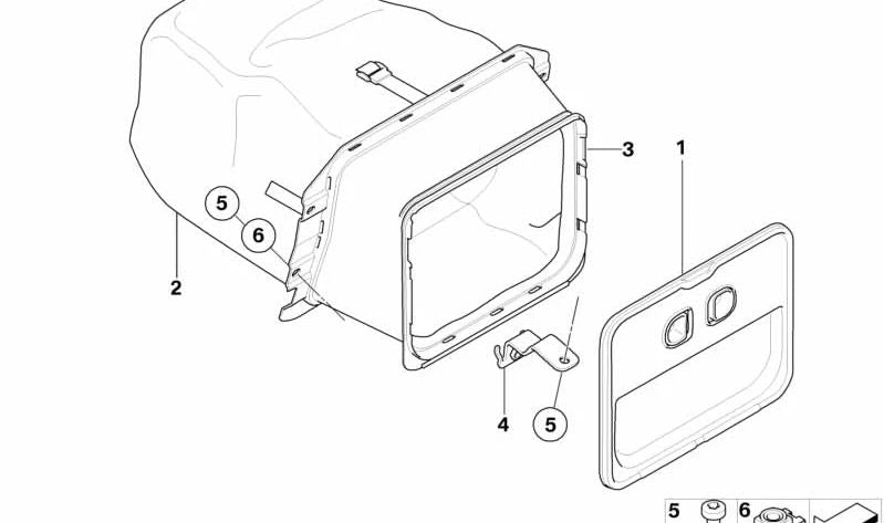 Tapa para Bolsa de Transporte para BMW E88 (OEM 52209138014). Original BMW