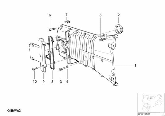 Tornillo cilíndrico con arandela para BMW E39, E65, E52, K41, K30, R21, R22, R28 (OEM 07119906058). Original BMW