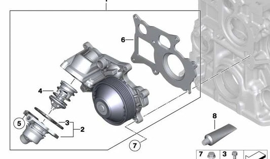 Piastra intermedia per BMW 1 F20N F21N Serie, serie 2 F22 F23 F45, 3 F31 F31 F34 Serie, 4 F32 F33 F33 F36, 5 F10N F11N G30 G31, 7 G11 G11 G11, I15 I15, X1 F48N F49, X2 F39, X2 F39, X3 F25 G01, X4 F26 G02, X5 F15, Mini F60 (OEM 11518623579). BM originale