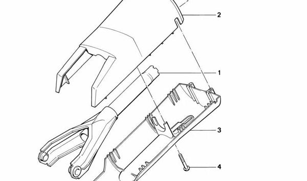 Carcasa Inferior para BMW E28, E24 (OEM 32311154274). Original BMW