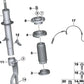 Almohadilla superior del muelle OEM 31306862569 para BMW F07, F10, F11, G30, G31, F06, F12, F13, G32, G14, G15, G16, F25, F26, G05, G06. Original BMW.