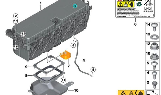 Dichtleiste para BMW F30 (OEM 61257607923). Original BMW