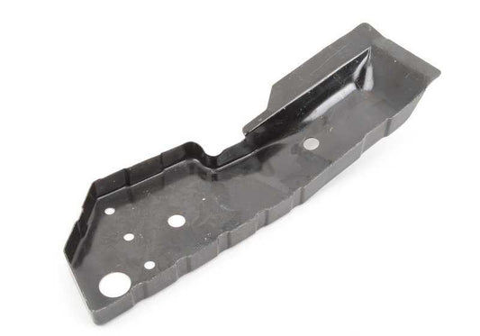 Placa de cierre columna delantera derecha para BMW Serie 3 E46, Serie 5 E39, Serie X5 E53 (OEM 41218398646). Original BMW.