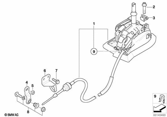 Steptronic switch for BMW X5 E53 (OEM 25161423536). Genuine BMW.