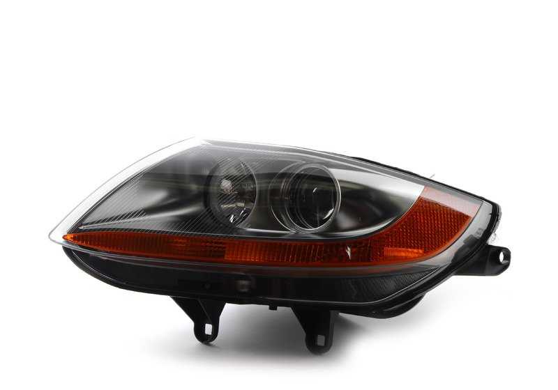 Faro de luz Bi-Xenón izquierdo Cromo para BMW Z4 E85 (OEM 63127165707). Original BMW