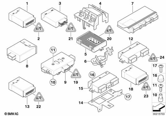 Cubierta para BMW Serie 5 E60, E60N, E61, E61N Serie 6 E63, E63N, E64, E64N (OEM 61359110113). Original BMW