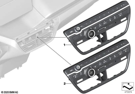 Unidad de control de radio y clima para BMW i I01, I01N (OEM 61315A0A400). Original BMW