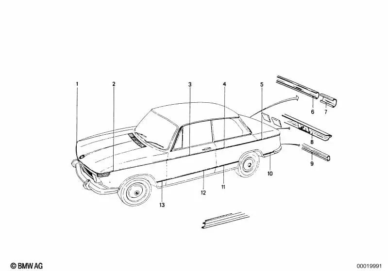 Hülse für BMW F01N, F02N (OEM 51315480122). Original BMW