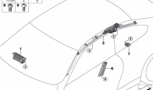 Tornillo de Cilindro para BMW Serie 3 E92, E93 (OEM 52109113383). Original BMW