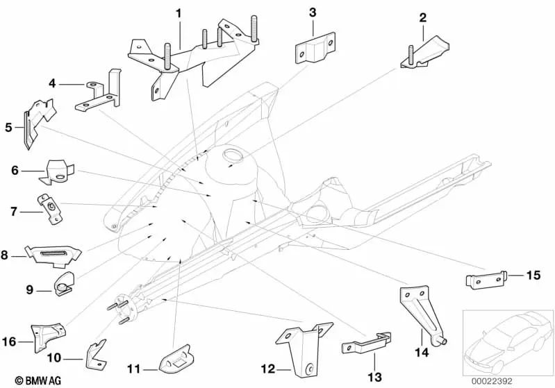 Coil di accensione anteriore per la serie BMW 3 E36 (OEM 41148165484). BMW originale