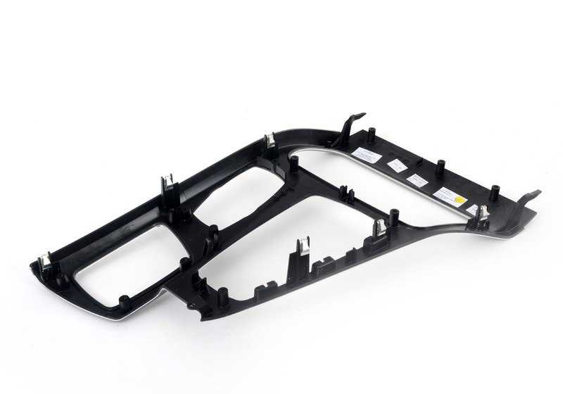 Cubierta Consola Central Aluminio Cepillado para BMW Serie 5 F10, F11, F18 (OEM 51169206396). Original BMW