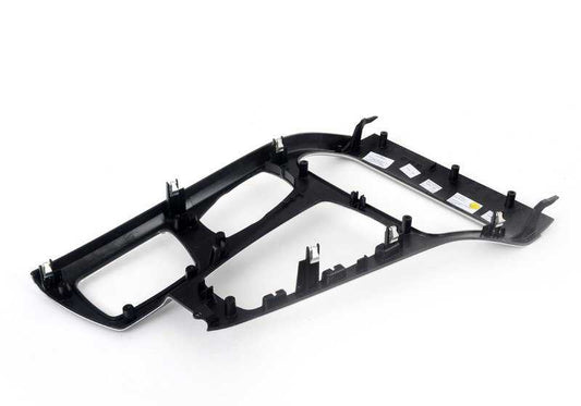 Cubierta Consola Central Aluminio Cepillado para BMW Serie 5 F10, F11, F18 (OEM 51169206396). Original BMW