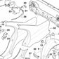 Mecanismo de apertura de emergencia OEM 51258132166 para BMW E36, E34, E39, E38, E53. Original BMW.