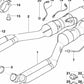 Support de tuyau d'échappement à gauche OEM 18211715871 pour BMW E38. BMW d'origine.