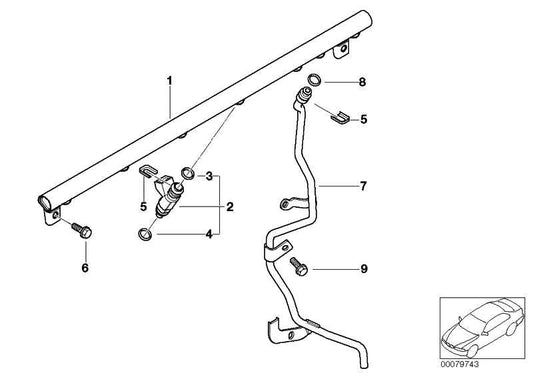 Valvula Inyeccion Para Bmw E46 E36 E85 E86 . Original Recambios