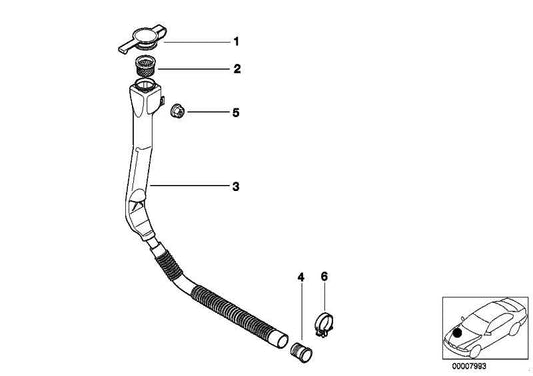 Tapa Tapon Depósito Recipiente Lavaparabrisas Para Bmw Muchos Modelos (Ver) . Original Recambios