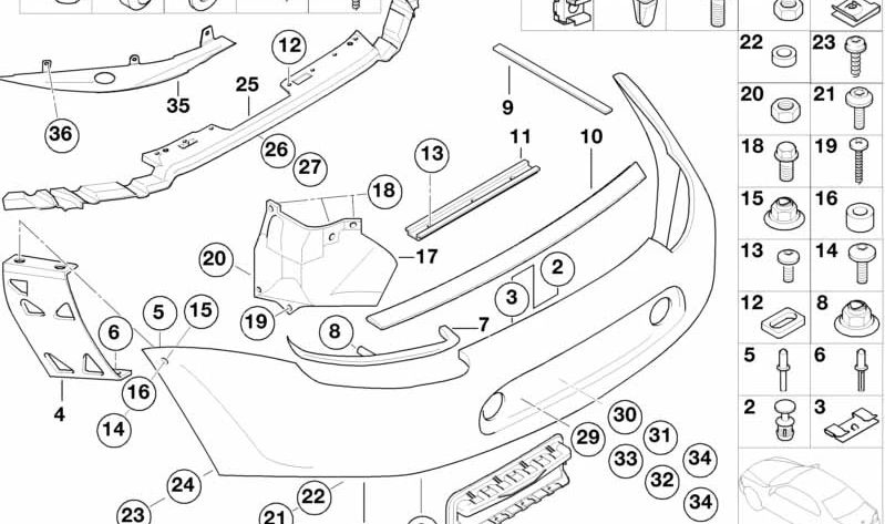 Spacer for BMW Z8 E52 (OEM 51127037880). Genuine BMW.