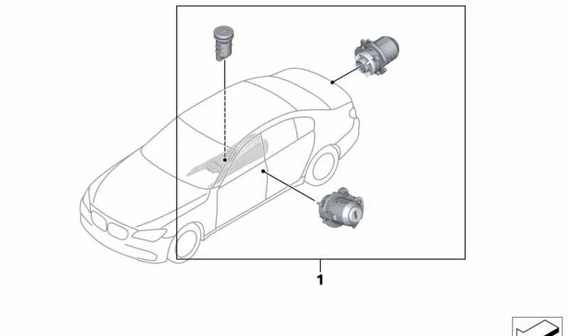 Juego de Igualación Codificada para BMW F01, F02, F04 (OEM 51217251676). Original BMW