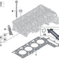 Asbestfreie Zylinderkopfdichtung für BMW E90N, E91N, E92N, E93N, F30, F31, F34, F32, F33, F36, F07, F10, F11, E84, F25, F15 und MINI R55N, R56N, R57N, R58, R59 , R60, R61 (OEM 11128509148). Original BMW.