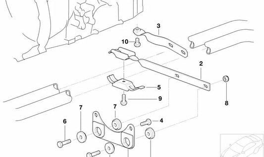 Exhaust System Support for BMW E46 (OEM 18301439148). Genuine BMW