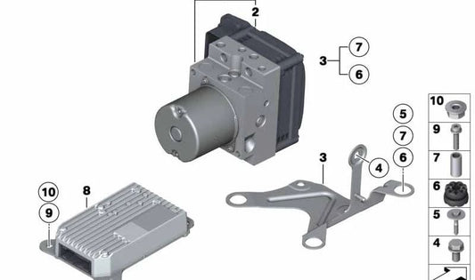 Modulo di controllo OEM ICM 34526886189 per BMW F07, F10, F11, F06, F12, F13, F01, F02. BMW originale.