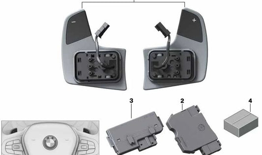 Módulo electrónico de volante OEM 32306884432 para BMW G30, G31, G38, G32, G11, G12, G14, G15, G16, G01, G08, G02, G05, G18, G06, G07. Original BMW.