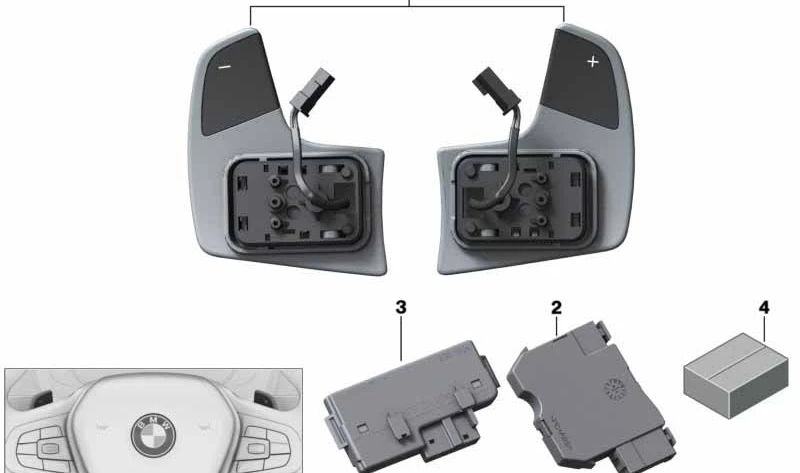 Módulo electrónico para el volante OEM 32306884431 para BMW G11, G12, G05, G07. Original BMW