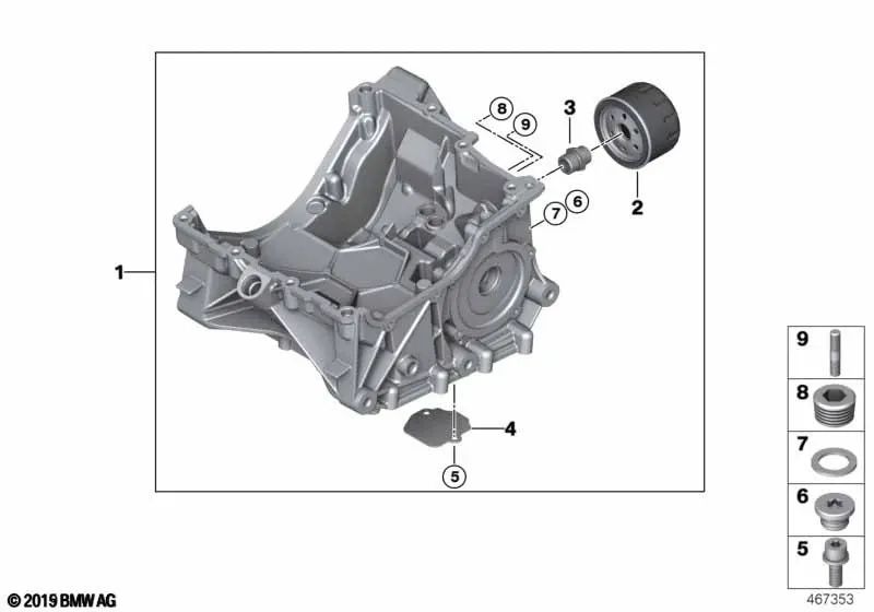 Tornillo de espárrago para BMW F22, F23, E90, E91, E92, F30, F31, F34, F35, F32, F33, F36, E60N, F10, F11, I01, E84, E83N, F25, F26, E53, E70, F15, E71, F16 (OEM 07129903884). Original BMW