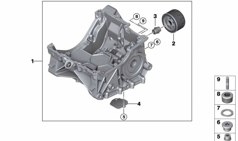 Conector roscado OEM 11428524836 para BMW i3 (I01). Original BMW.