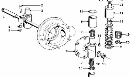 Casquillo OEM 33530007847 para BMW E32, E34, E38, E39, E46, E53, E60, E61, E63, E64, E65, E66, E67, E70, E71, E83, E85, E86, E89, F01, F02, F03, F04, F07, F10, F11, F12, F13, F18, F25, F26, F30, F31, F32, F33, F34, F35, F36, F80. Original BMW.