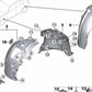 Cobertura del guardabarros delantero izquierdo para BMW Serie 1 F20N, F21N, Serie 2 F22, F22N (OEM 51717312839). Original BMW