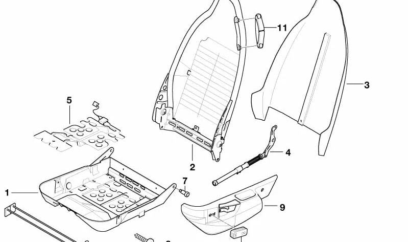 Botón de ajuste longitudinal del asiento OEM 61318410678 para BMW E36, Z3. Original BMW.