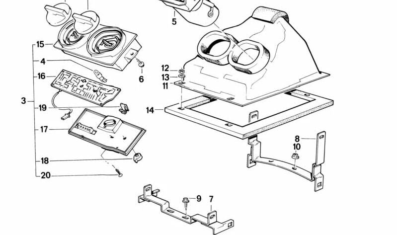 Botón de control de temperatura OEM 64111367695 para BMW E28, E24. Original BMW.