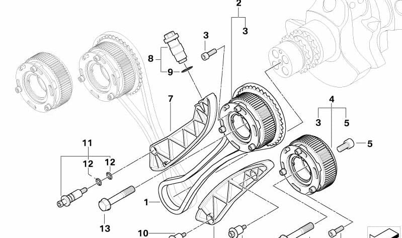 Tornillo de ajuste OEM 11367837030 para BMW E60, E61, E63, E64. Original BMW.