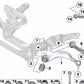 Brazo de control inferior con casquillo de goma izquierdo para BMW Serie 5 F10, F11, F18N (OEM 31126850605). Original BMW