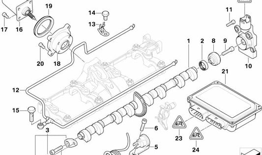 Soporte de muelle OEM 11377504088 para BMW E65, E66. Original BMW.