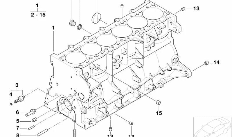 Casquillo de ajuste OEM 13541308127 para BMW E30, E36, E46, Z3, E85, E86. Original BMW