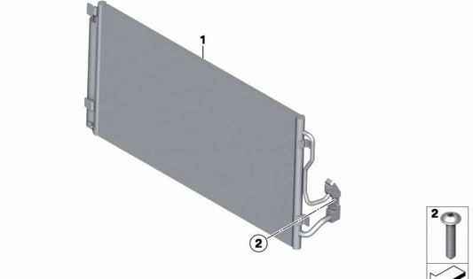 Klimaanlagenkondensator für BMW F30, F31, F34, F32, F33, F36 (OEM 64506804723). Original BMW