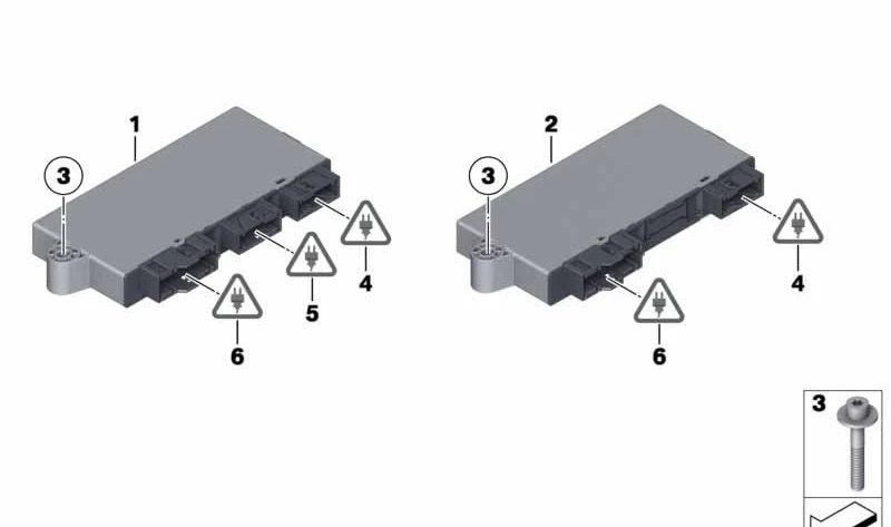 Módulo de controle OEM CAS4 61356809372 para BMW F07, F10, F11, F18, F06, F12, F13, F01, F02, F04, F25, F26. BMW original.