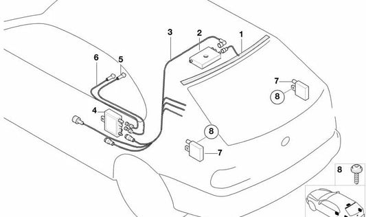 Amplificador de Circuito Bloqueado para BMW E53 (OEM 65256906070). Original BMW.