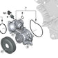 Bomba de refrigerante mecánica para BMW E60, E61, E63, E64, E65, E66, E70 (OEM 11517586779). Original BMW.