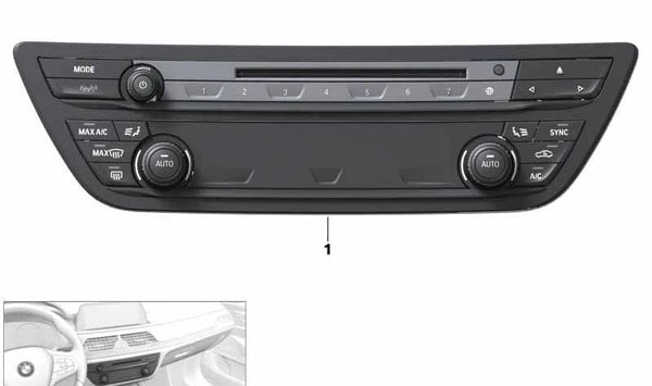 Juego de reparaciones para radio y unidad de control del clima para BMW G11, G12 (OEM 64115A48110). Original BMW