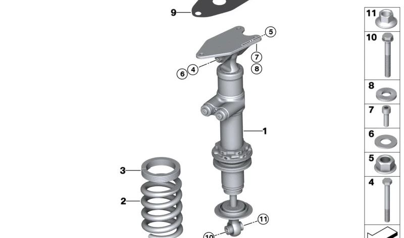 Junta para BMW F20, F21, F22, F23, F30, F31, F34, F35, F80, F87, F32, F33, F36, F82, F83 (OEM 33506866038). Original BMW