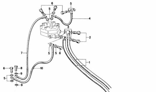 Tubo de combustible para BMW Serie 3 E21 (OEM 13311266616). Original BMW.