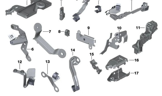 OEM 12527620159 Grampo de retenção de cabo para BMW (modelos compatíveis: F20, F21, F22, F23, G42, F30, F31, F34, F35, G20, G21, G28, F32, F33, F36, G22, G23, G26, F07, F10, F11, F18, G30, G31, G38, G60, G61, G68, G32, G11, G12, G14, G15, G16, E84)