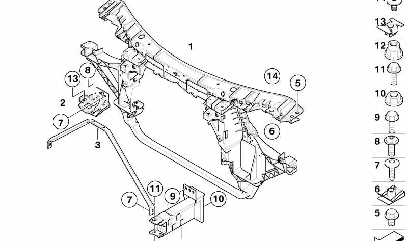 Spurstange für BMW E83, E83N (OEM 51713403605). Original BMW