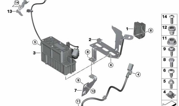 Centralita electrónica OEM 12218596873 para calentador de agua {BMW} {F40, F22, F23, F44, F45, F46, F34, F32, F33, F36, F48, F39, F54, F60}. Original BMW.