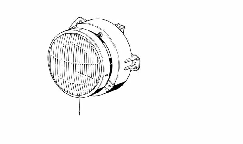 Faro izquierdo para BMW E21 (OEM 63121362677). Original BMW