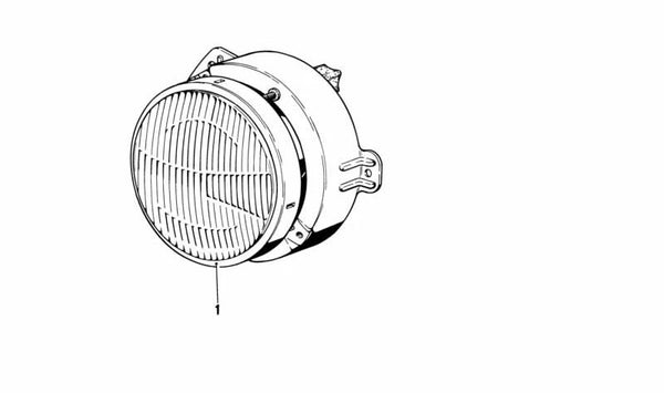 Faro izquierdo para BMW E21 (OEM 63121362677). Original BMW